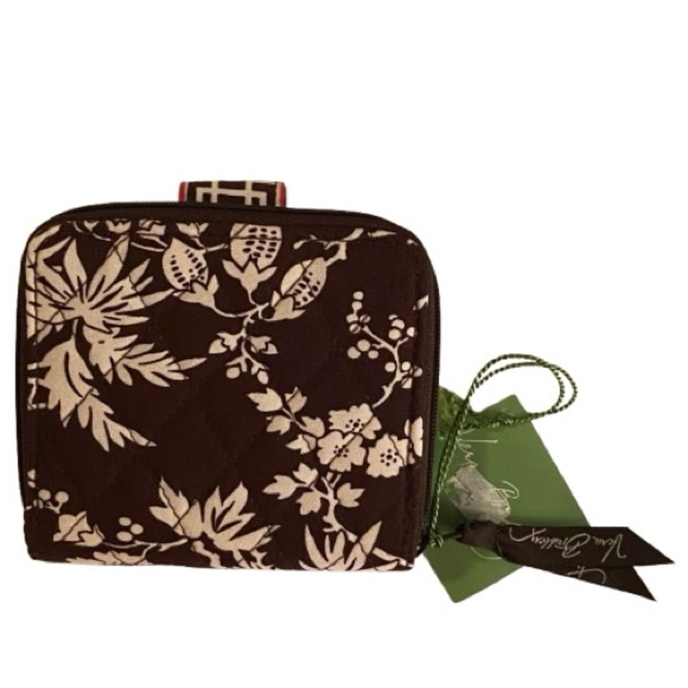 Vera Bradley Women's Mini Zip Wallet Imperial Toile 4.5” x 4” Quilted Fabric NWT - Picture 3 of 7